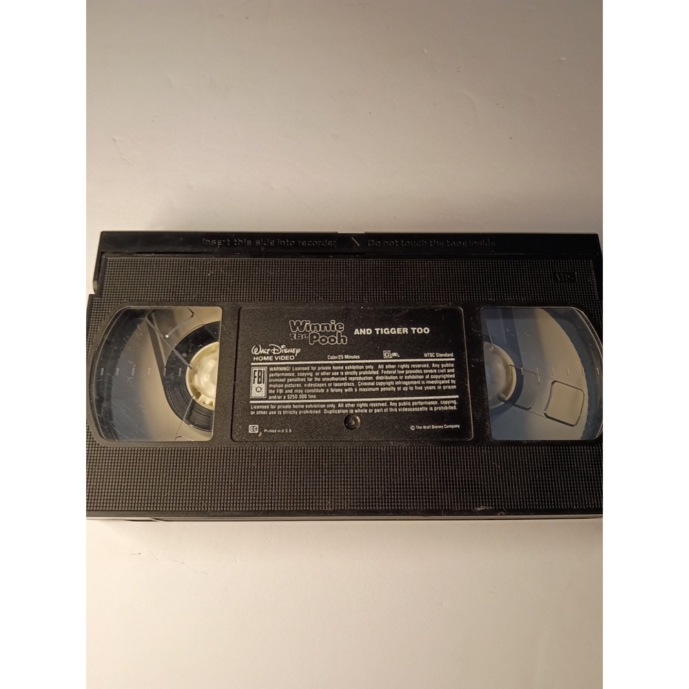 Winnie the Pooh and Tigger Too (VHS, 1991)